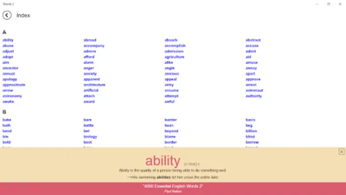 4000 Essential English Words 2 android App screenshot 0